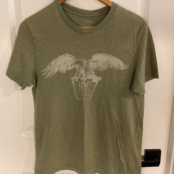 Old Navy - Short Sleeve Crewneck Shirt - Olive Green - Men’s Size Small - Picture 2 of 11